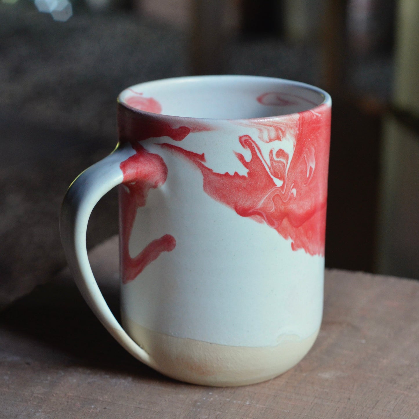 Obscura Mug - Unguarded Light Red- 12 Ounces
