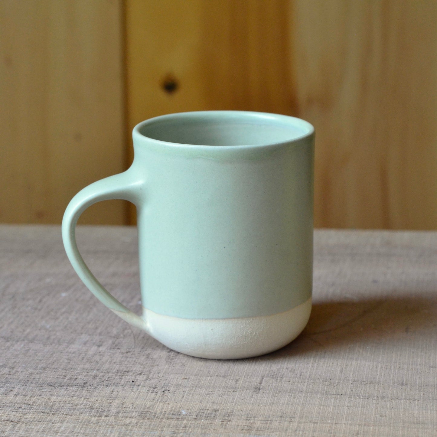 Obscura Mug - Mossy on white clay - 12 Ounces