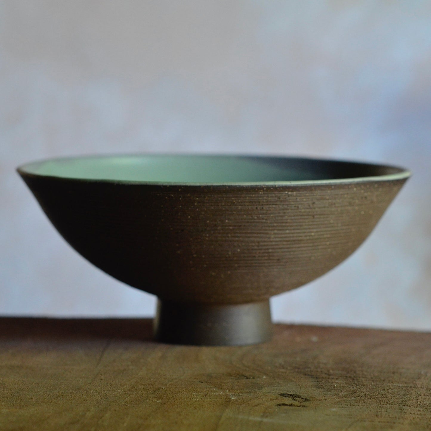 Morroco Bowl - Mossy Inside/Carved Clay line outside - Medium