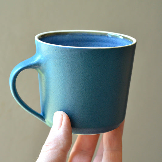 Lisbon Mug - Blue+Denim- 14 Ounces