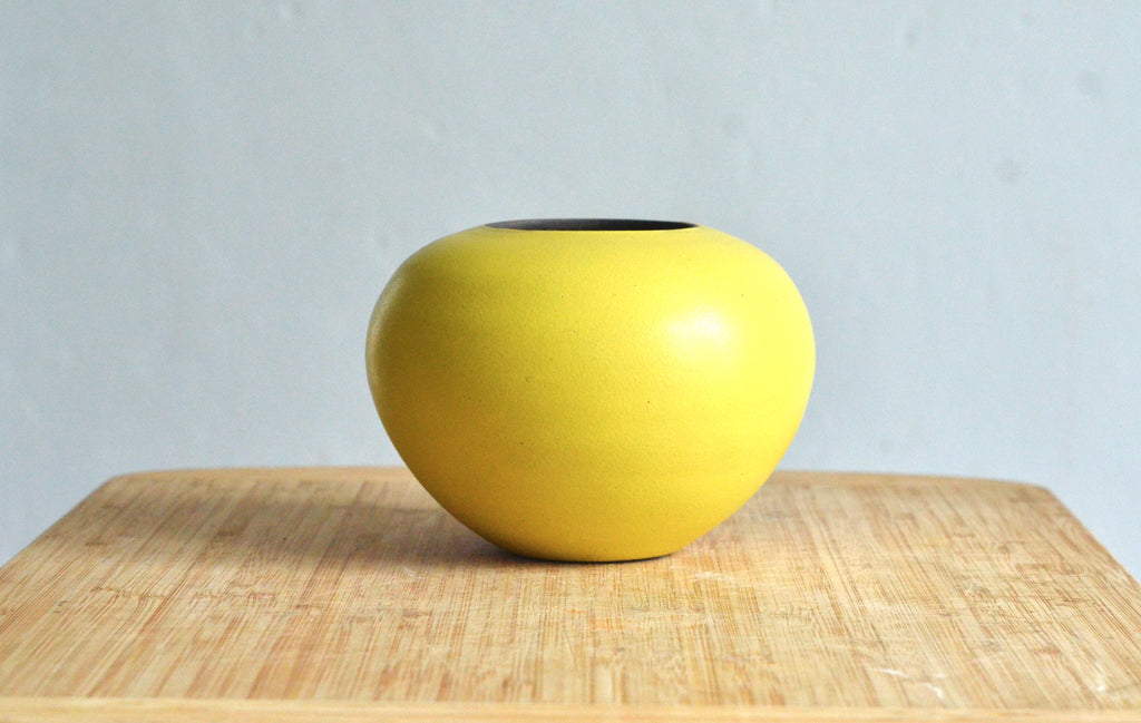 Graz Vase - Yellow - Round - 4x4"